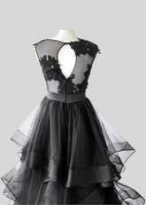 Laura | Timeless Gothic Black Wedding Dresses Bold Elegance for Modern Brides - Black - PromDressClub